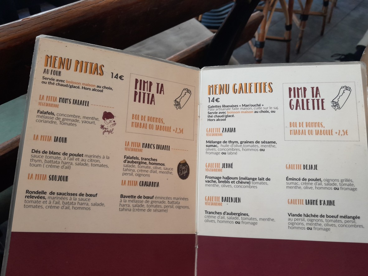 Falafel Café menu 2