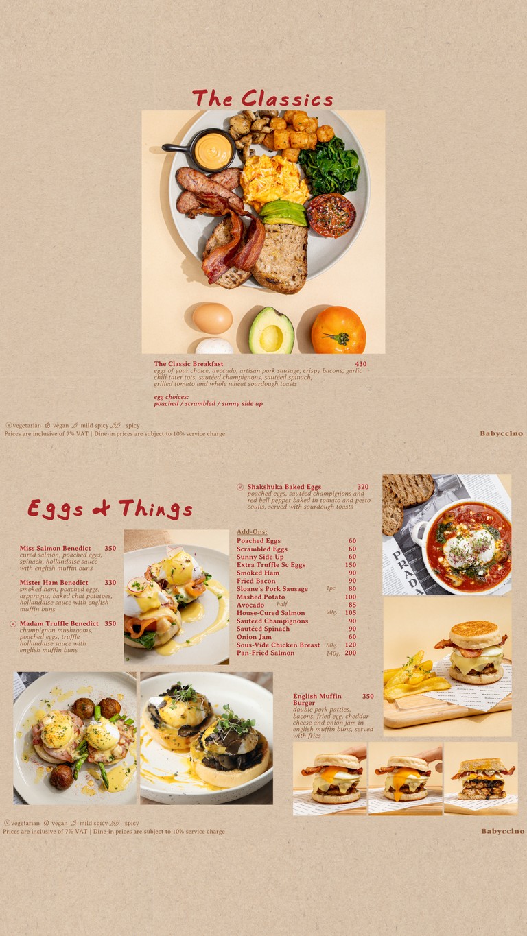 BABYCCINO menu 1