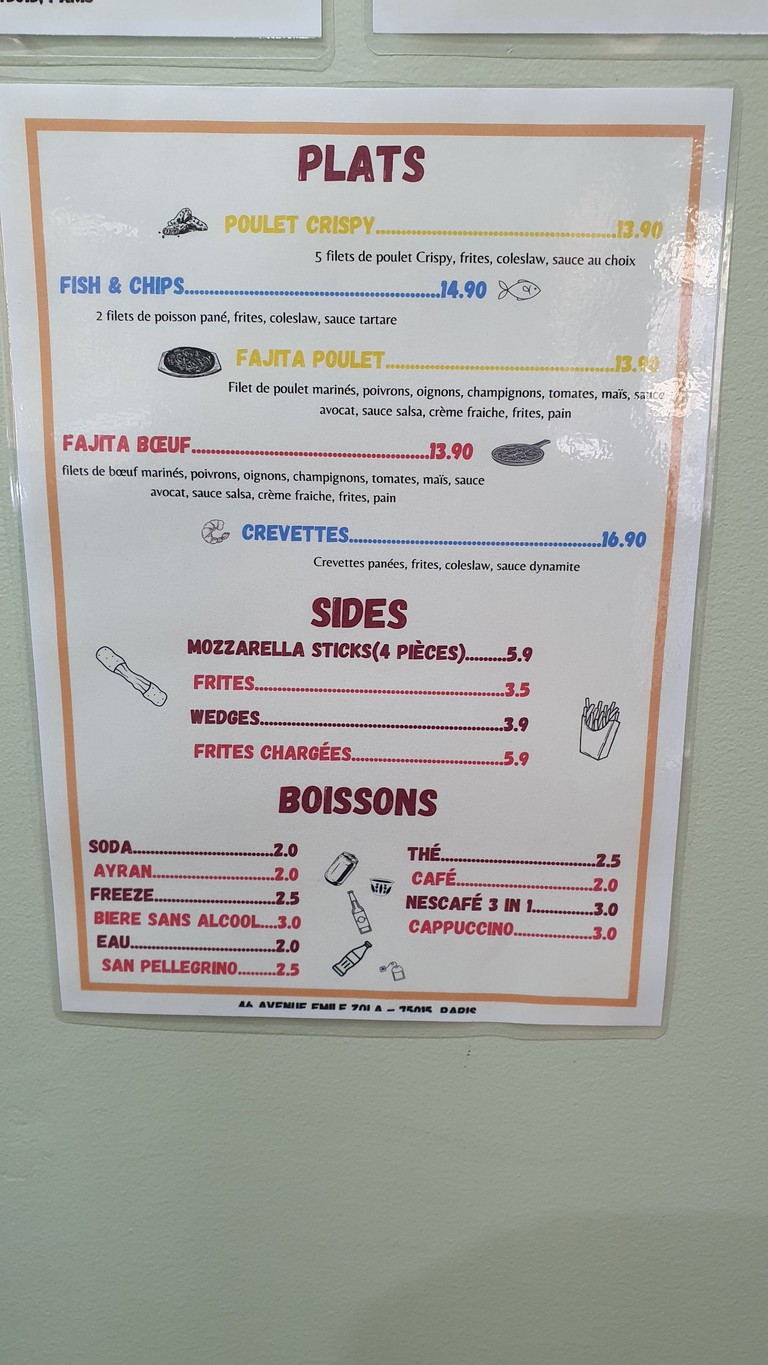La Troïka Street Food menu 3