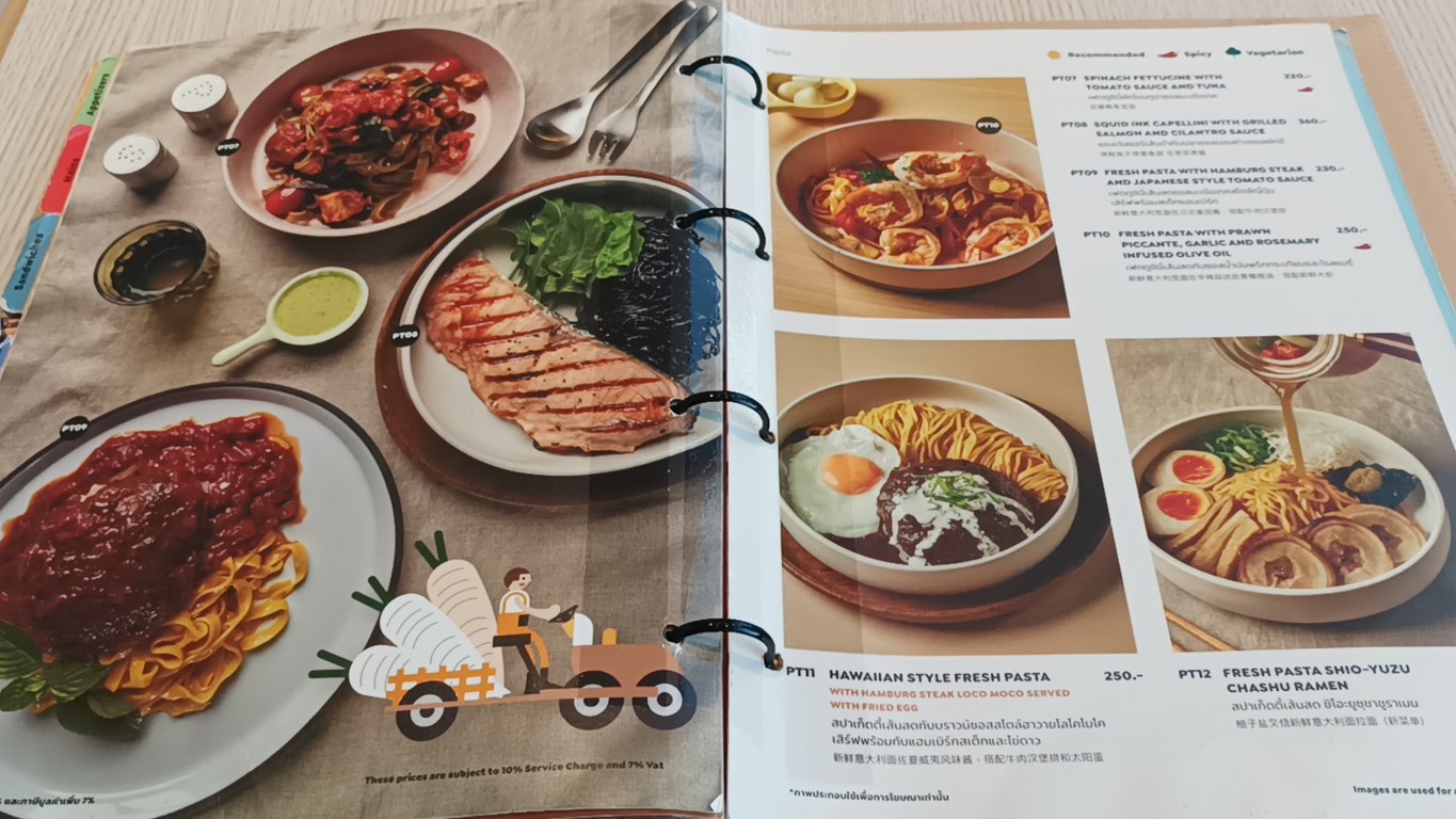 斯帕盖蒂工厂 中央拉玛9 menu 1