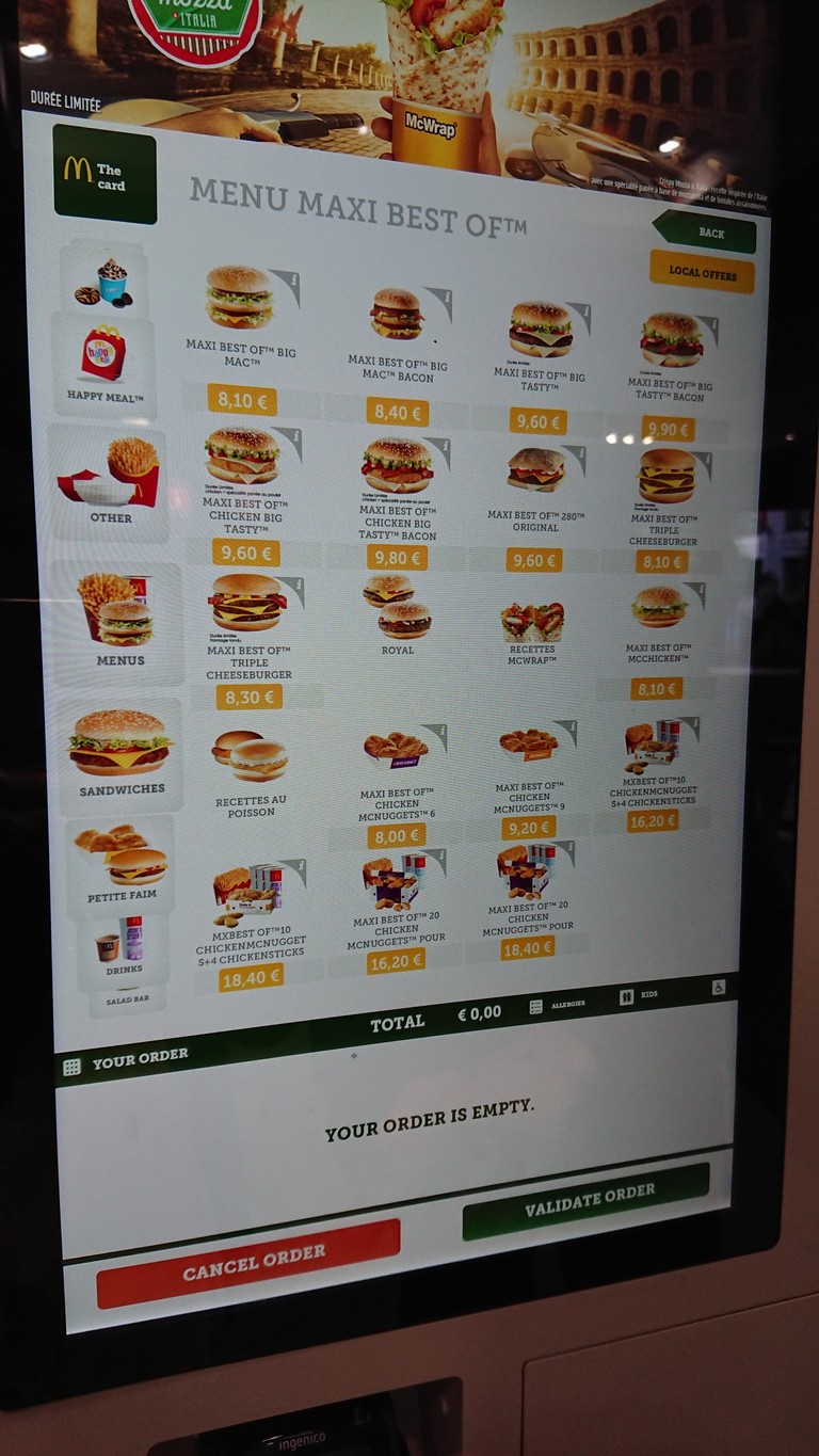 McDonald's menu 2