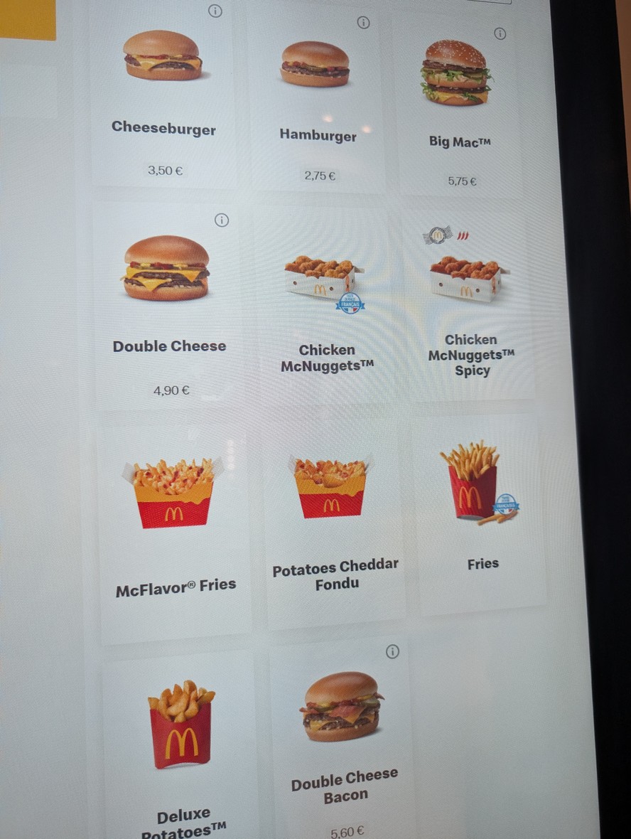 McDonald's menu 2