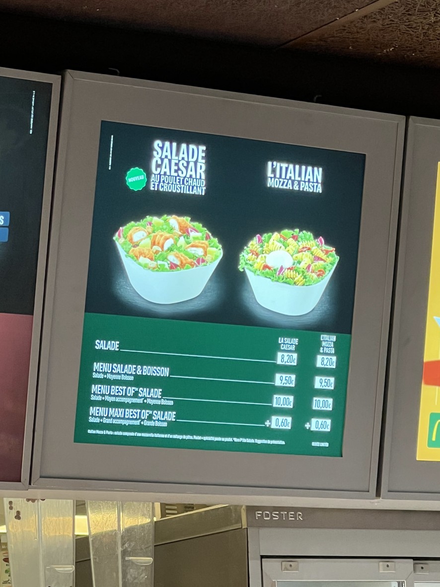 McDonald's menu 3