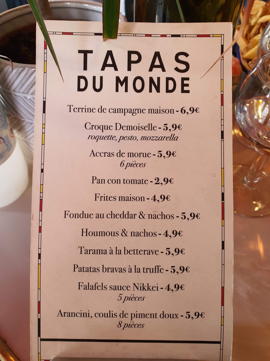 Le Floréal menu 2