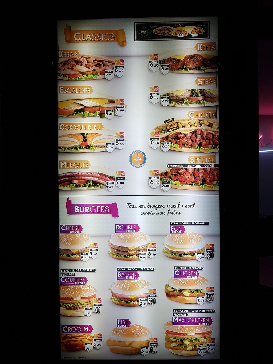 Chez Marwan menu 1