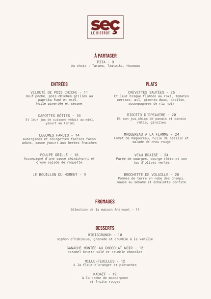 Seç - le Bistrot