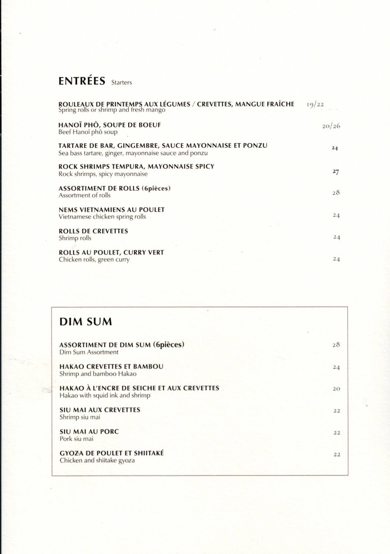Lily Wang menu 1