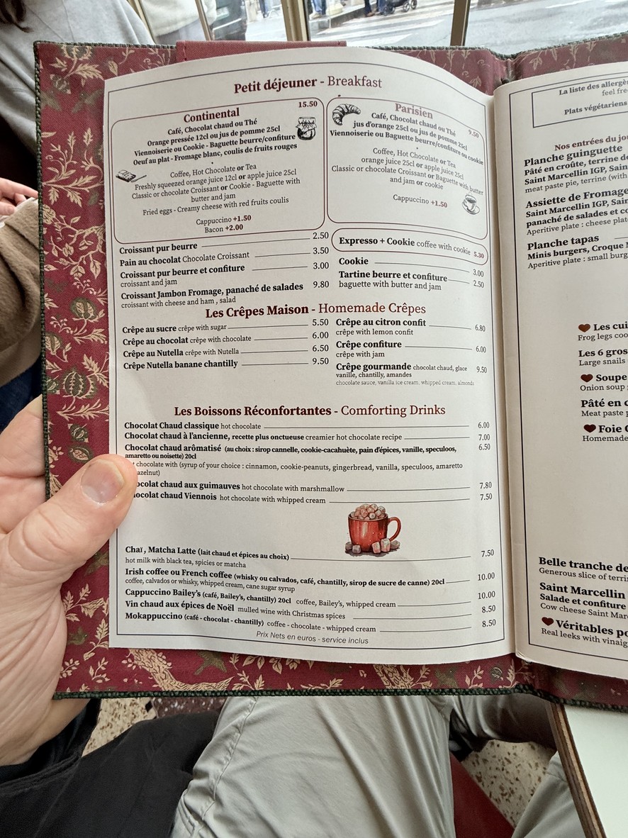 Café Panis menu 3