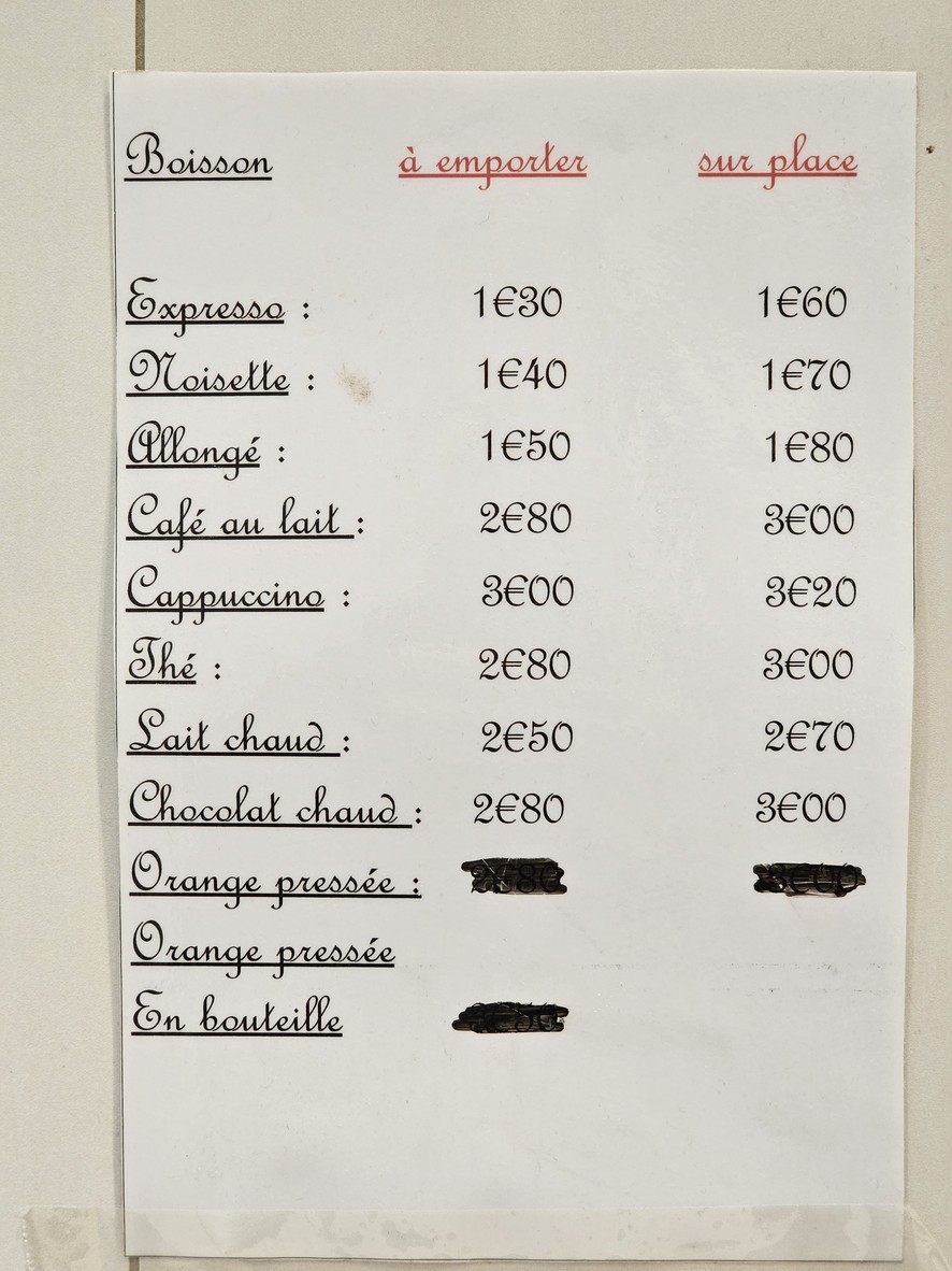 Maison Damiani menu 2