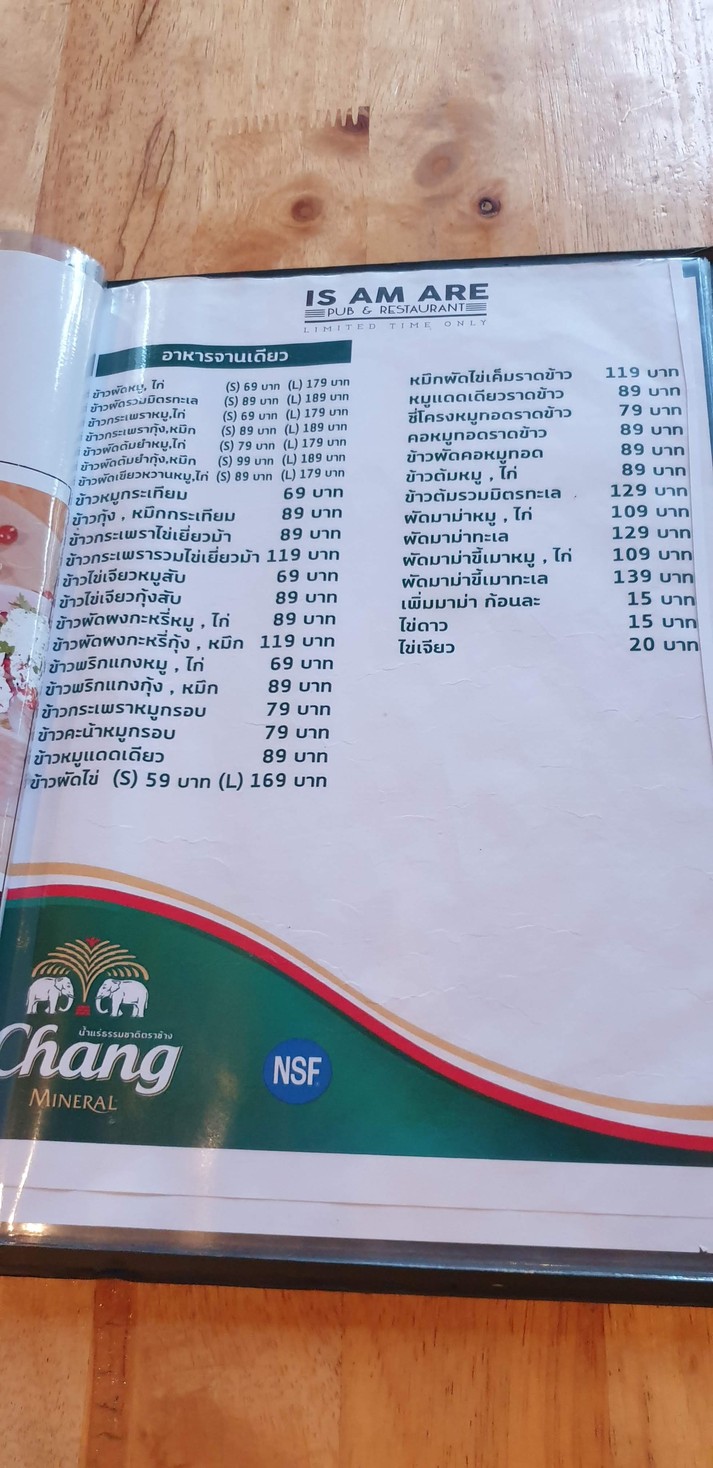 IS AM ARE menu 1
