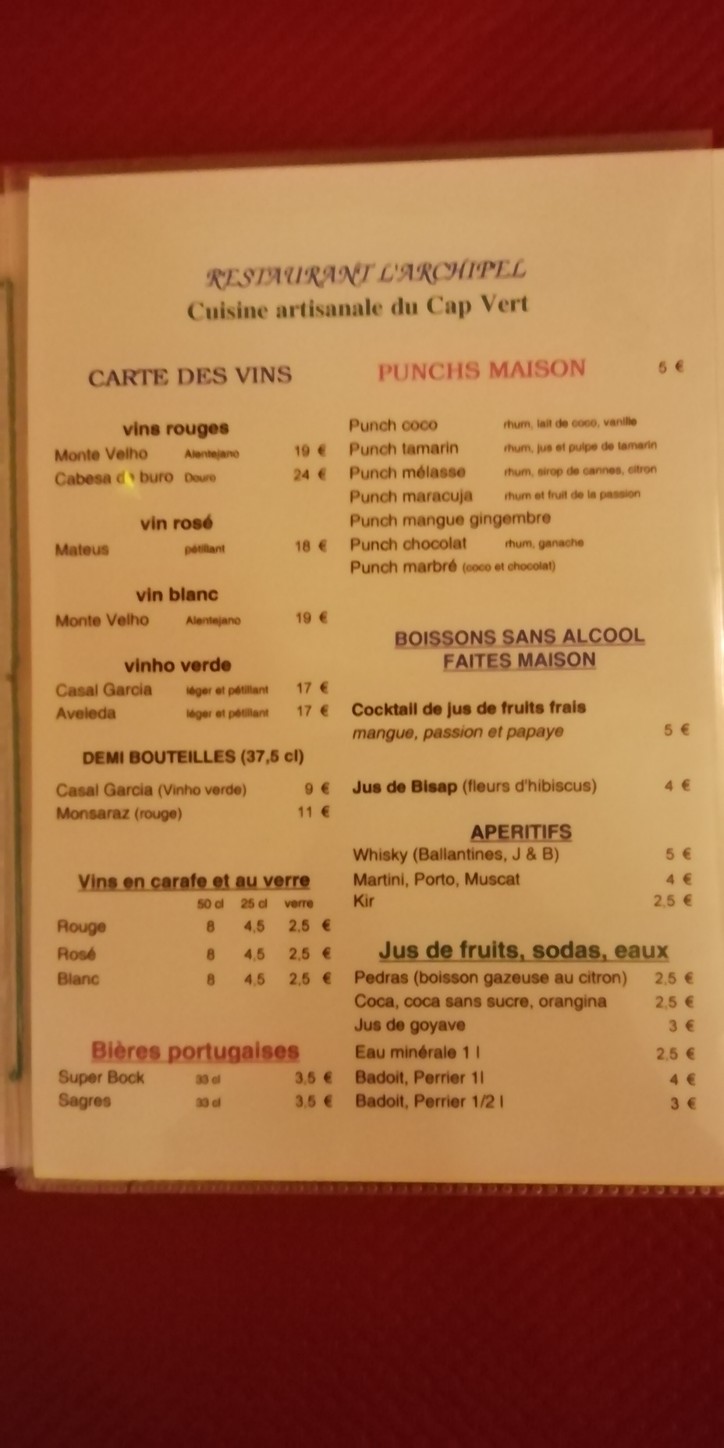 L'Archipel menu 4