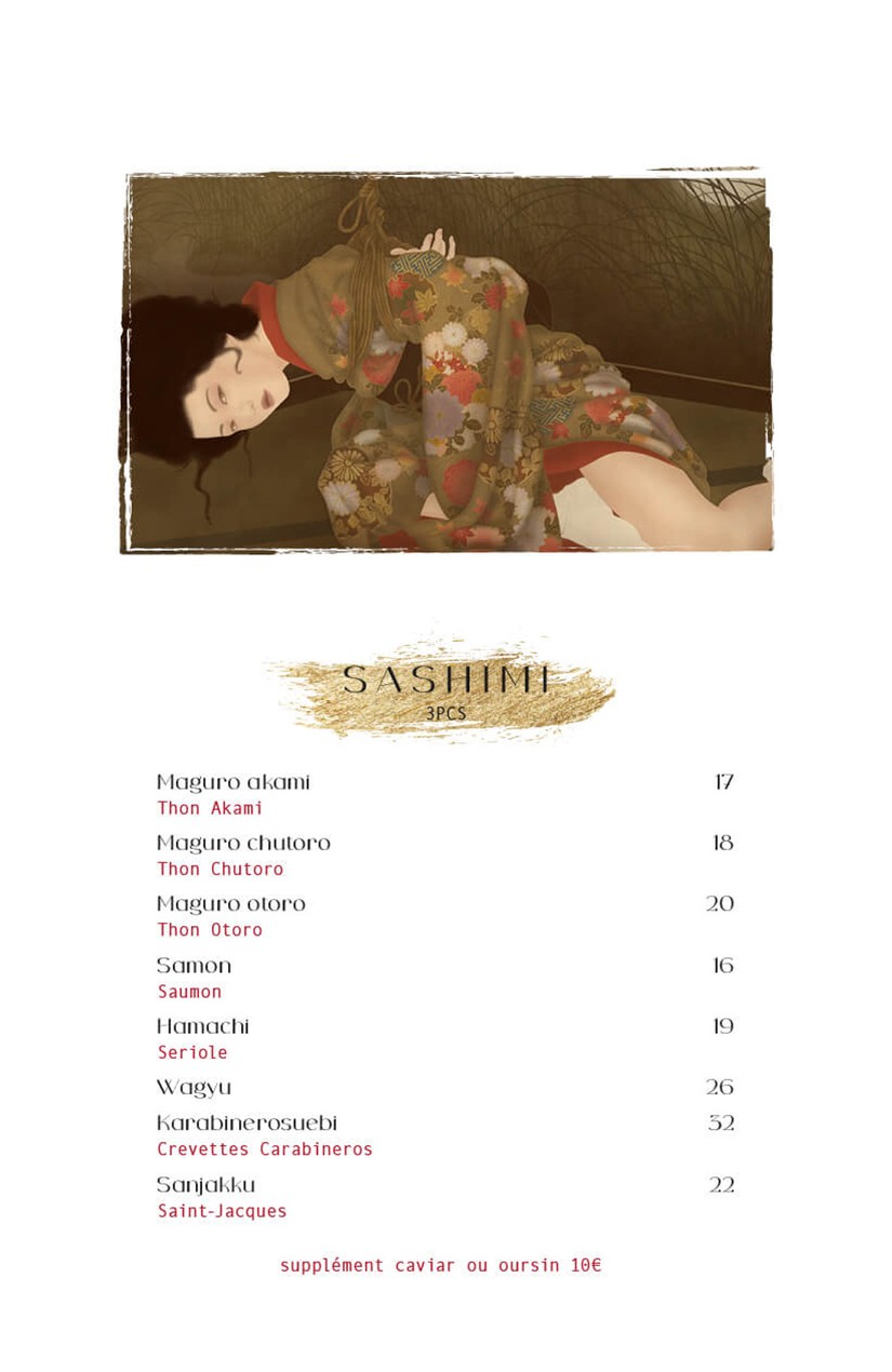 UNI Paris menu 1