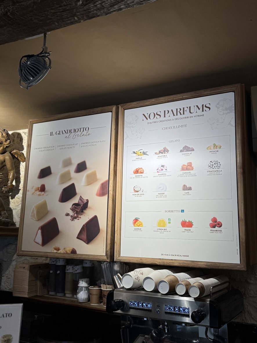 Amorino menu 1