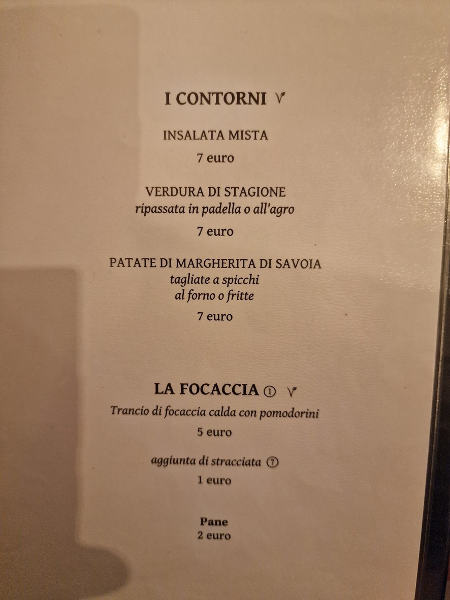 Orecchietteria Banfi menu 4