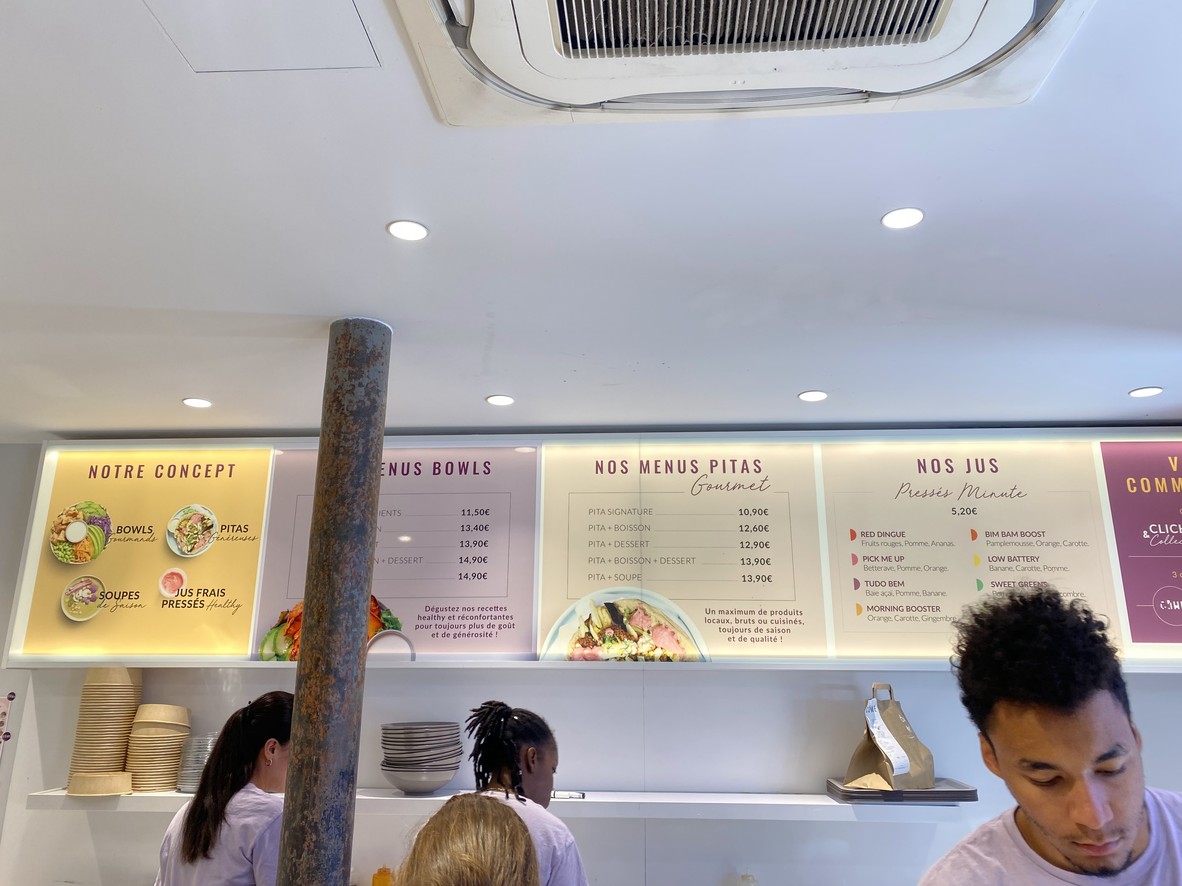 Côme Marbeuf menu 1