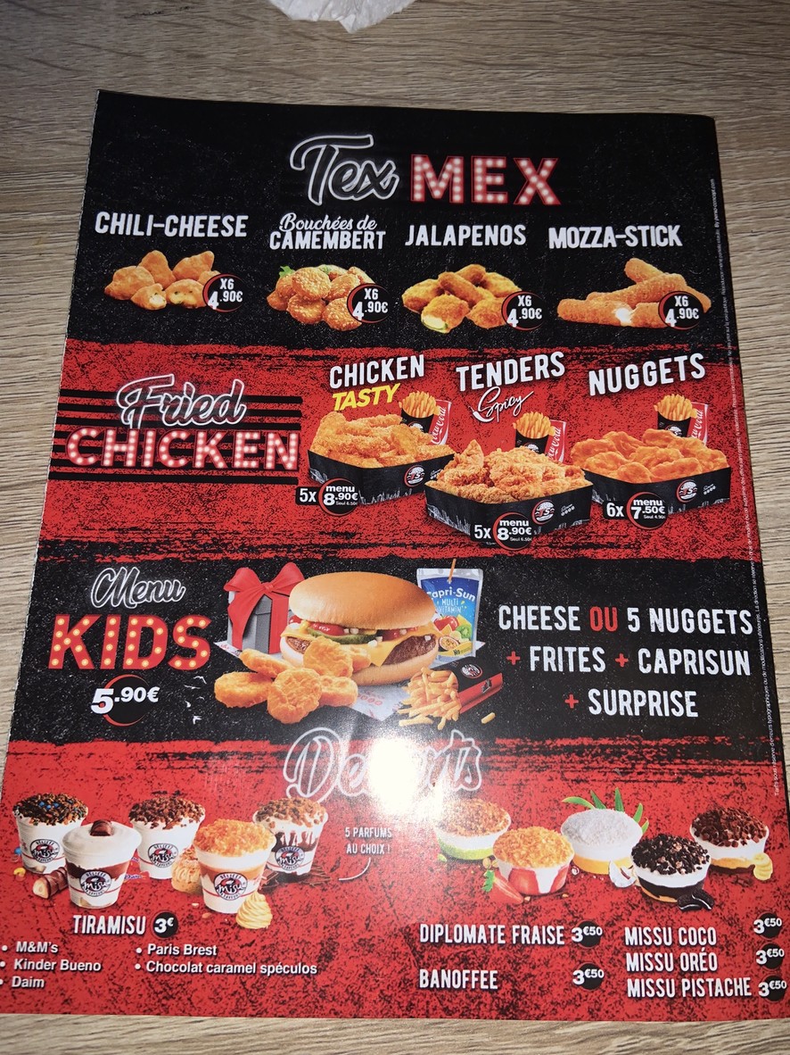 Times Square® - Paris 75 I Restaurante de hamburguesas I Smash burgers I Naan Burgers I Naan'Dwich menu 4