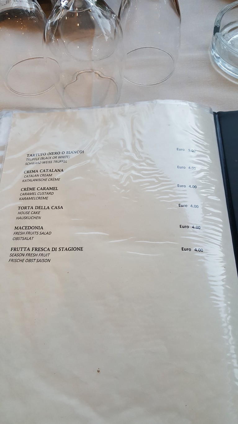 Giustiniana menu 5