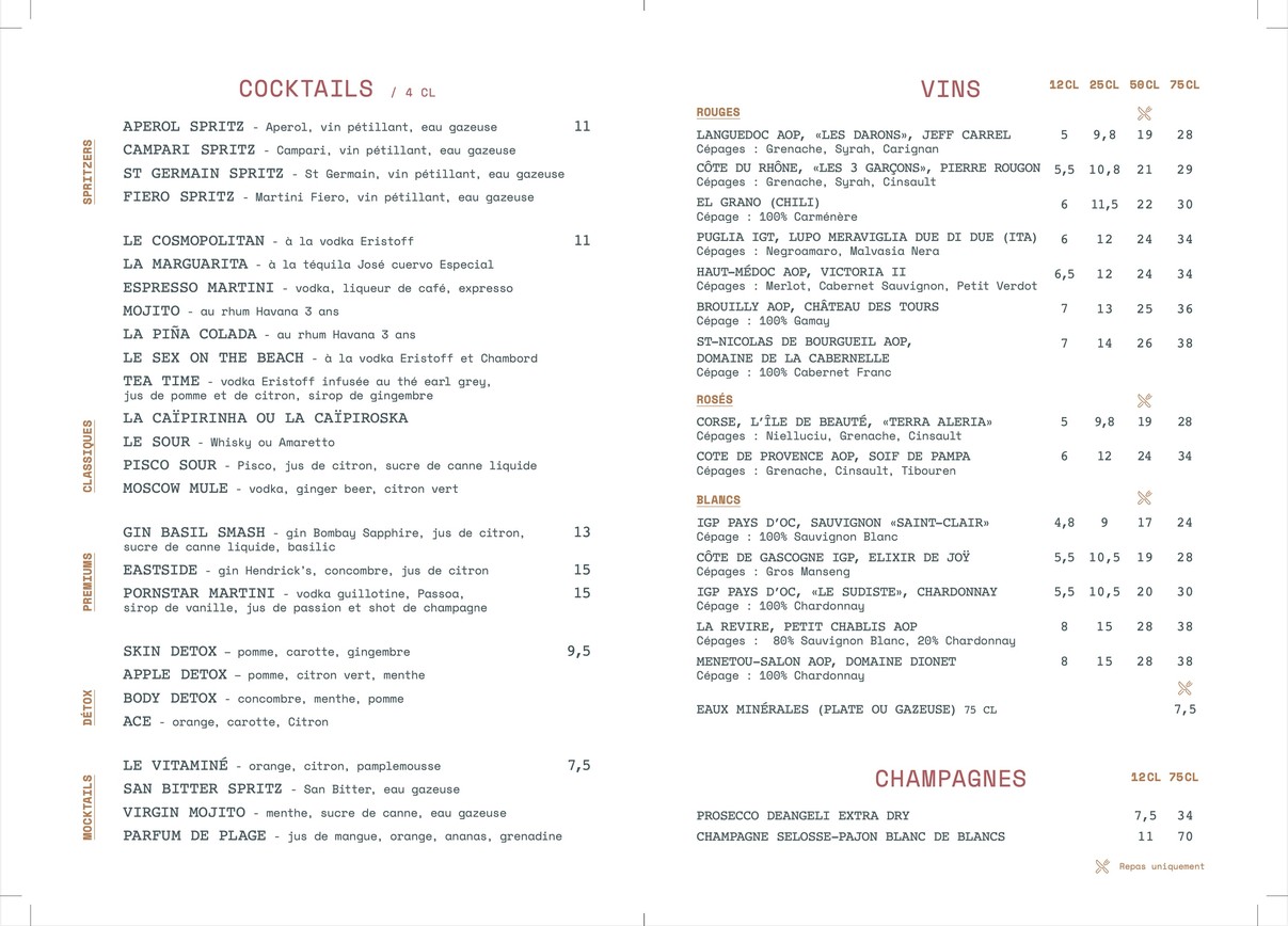 Café Juliette menu 3