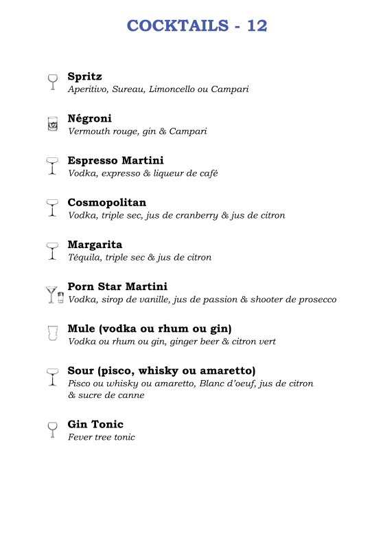 Café Madame menu 6