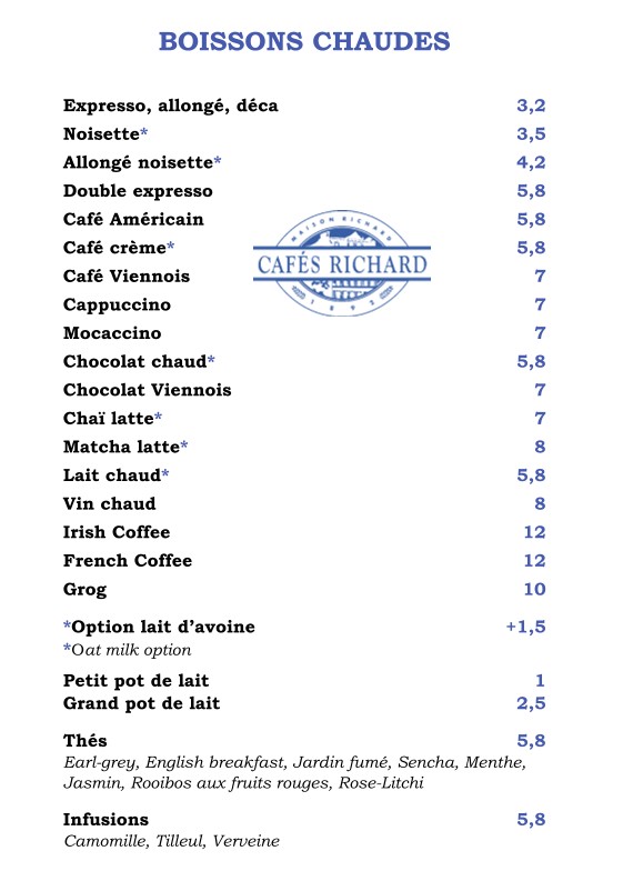 Café Madame menu 10