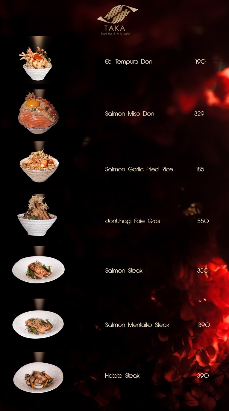 Taka Omakase menu 3