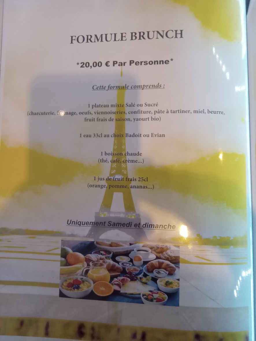 les deux parisiens menu 1