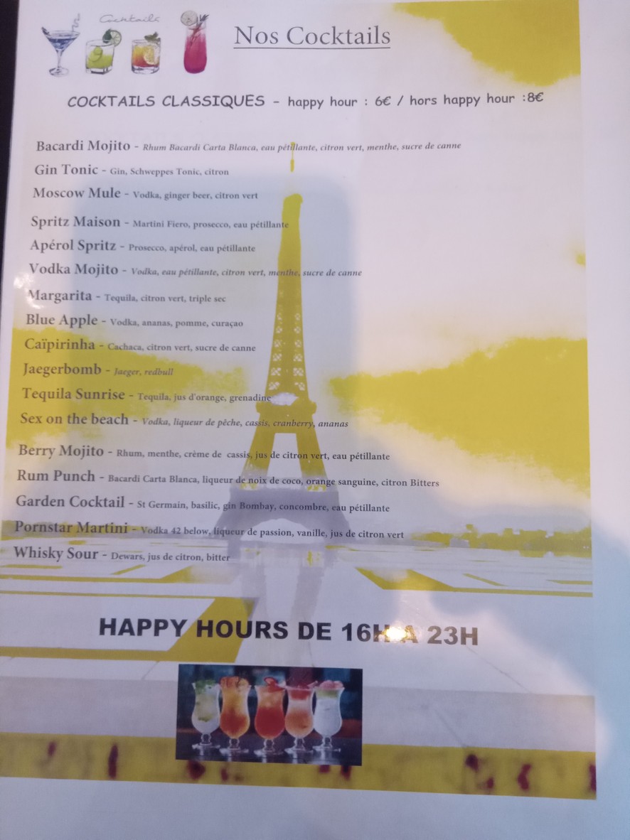 les deux parisiens menu 3