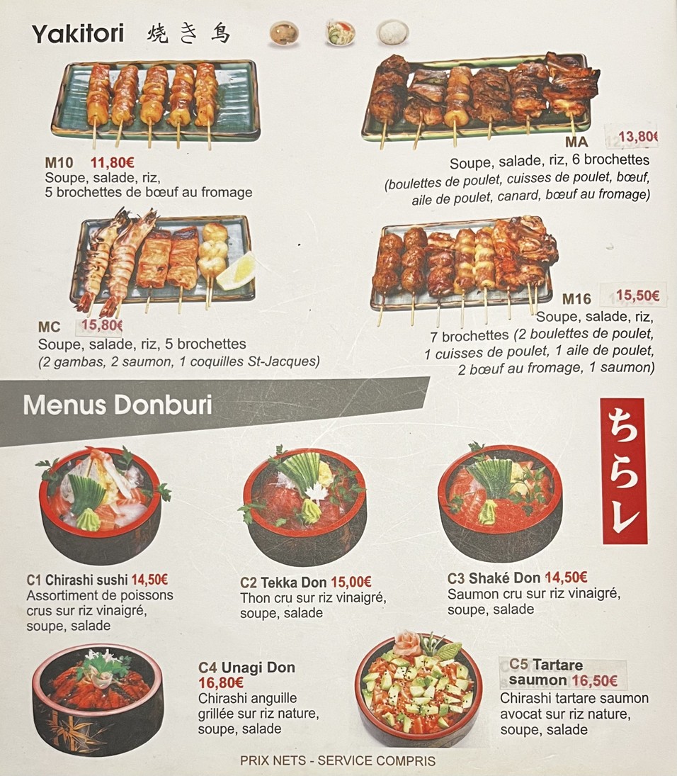 Ichikawa menu 9
