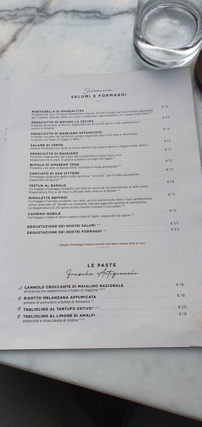 Carnale Roma menu 2