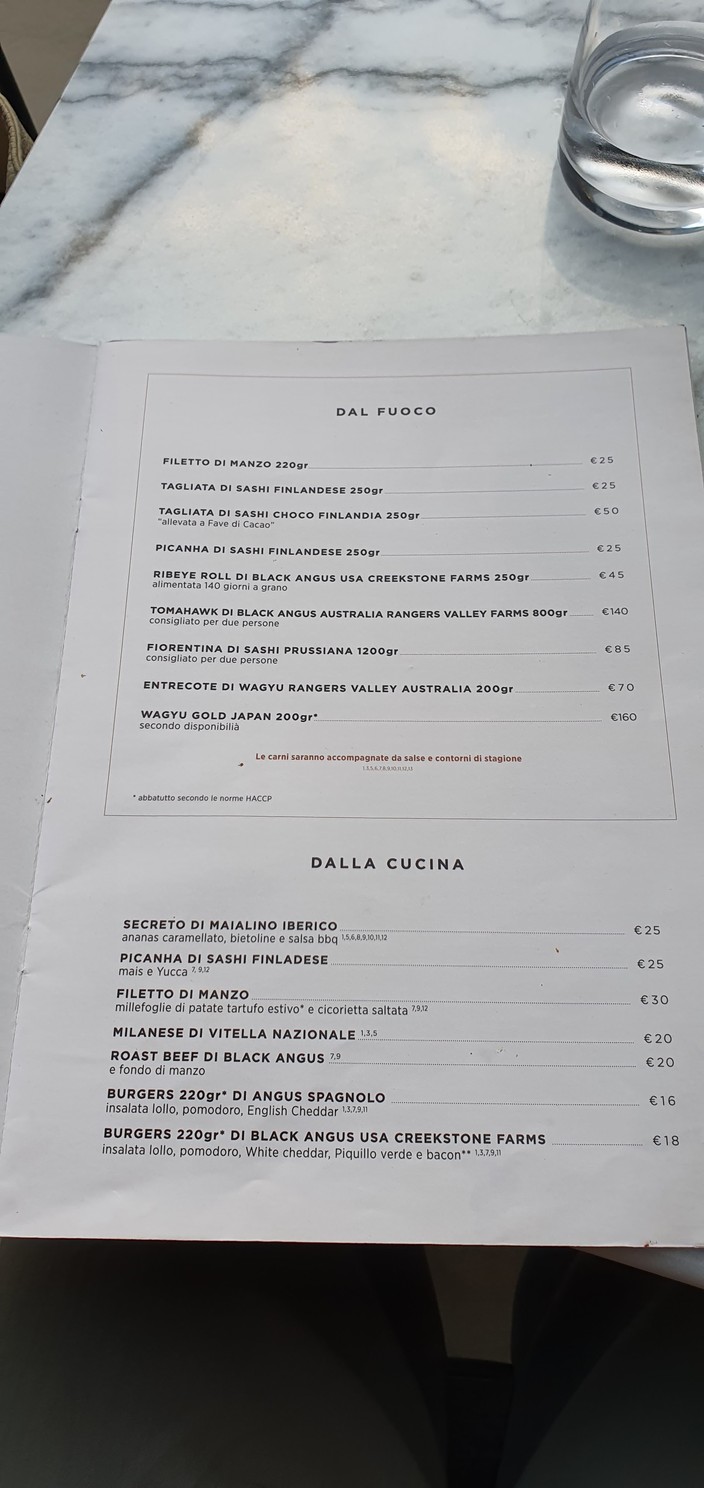 Carnale Roma menu 3