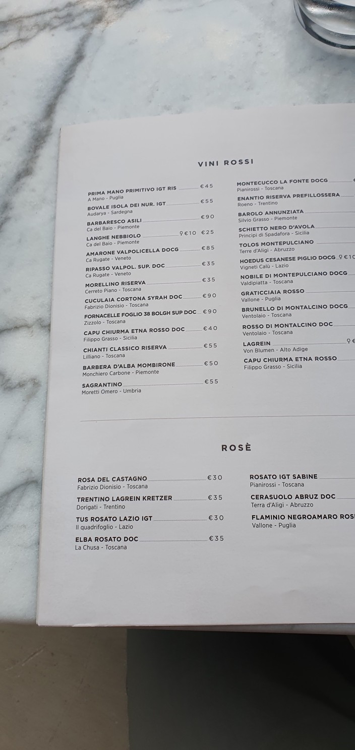 Carnale Roma menu 8