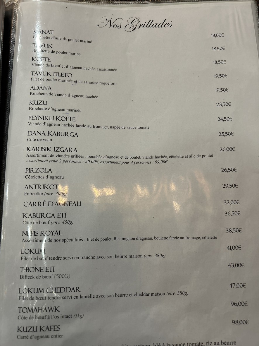NEFIS menu 3