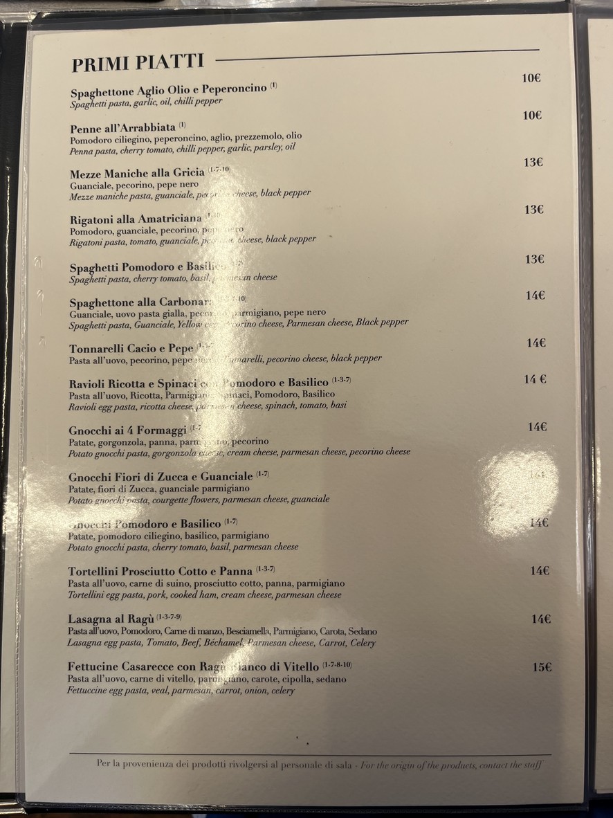 Osteria San Giorgio menu 2