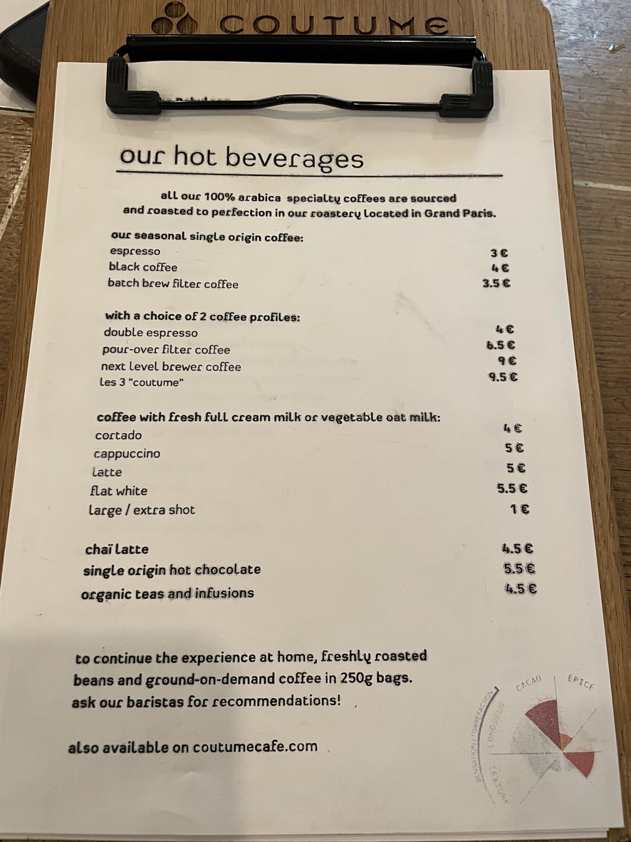 Coutume menu 2