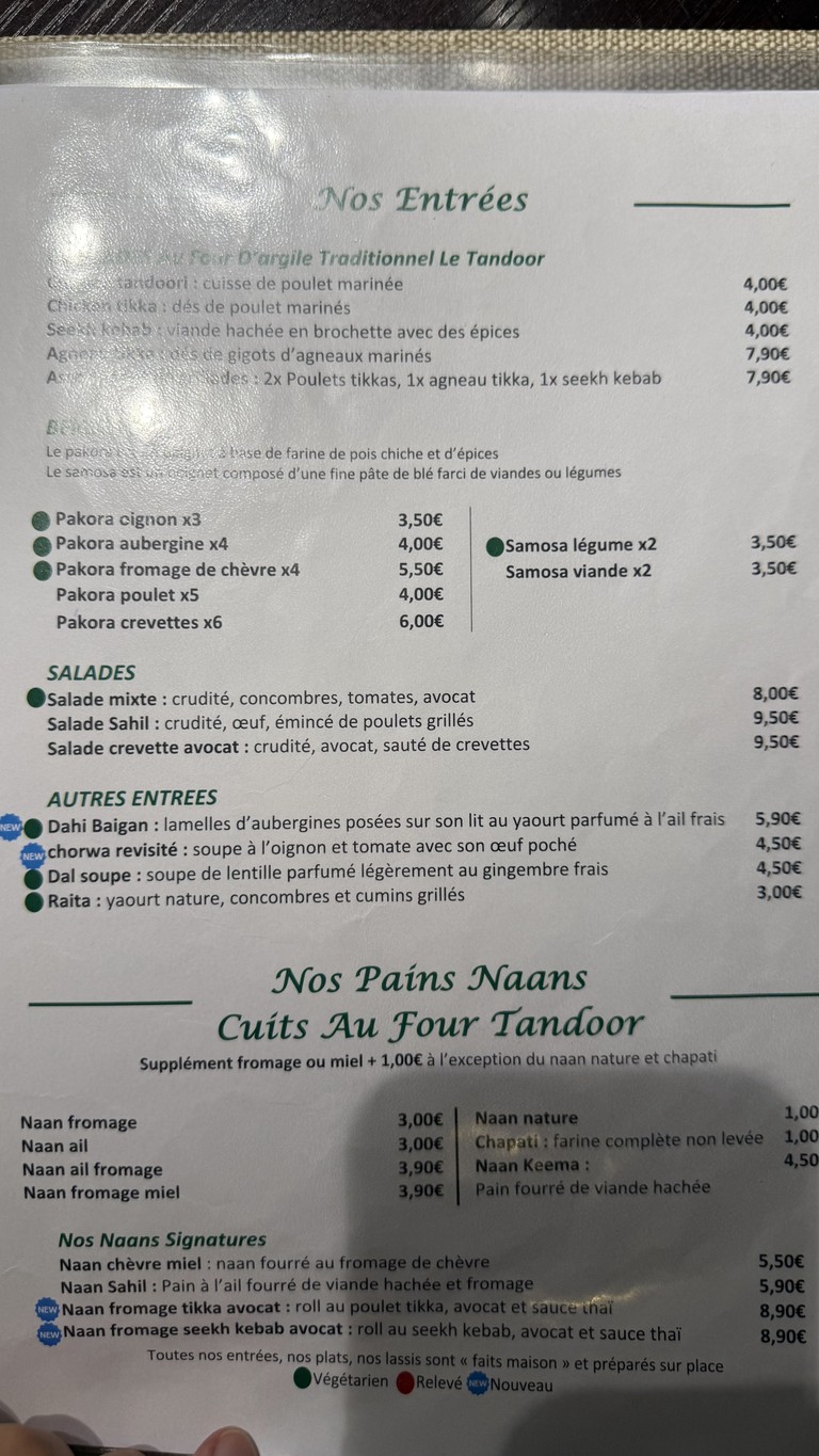 Sahil menu 1