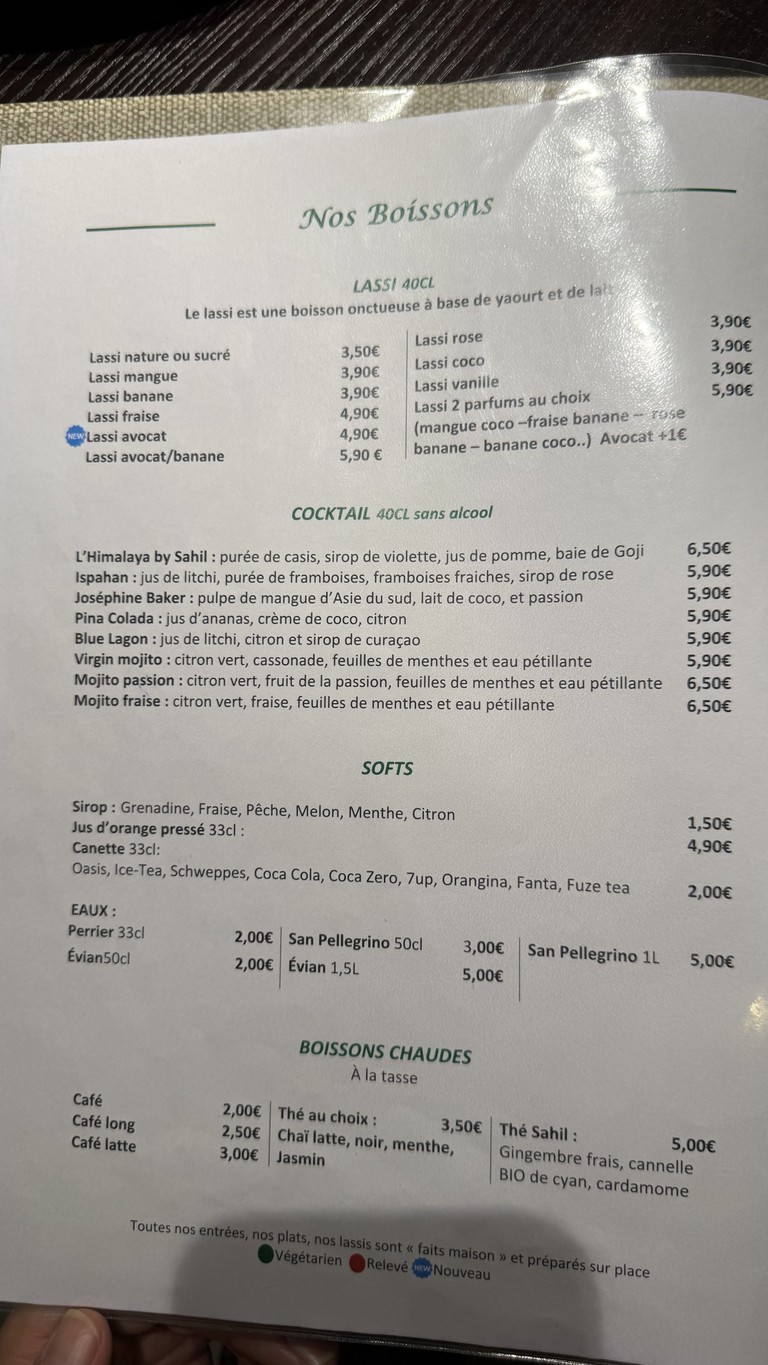 Sahil menu 4
