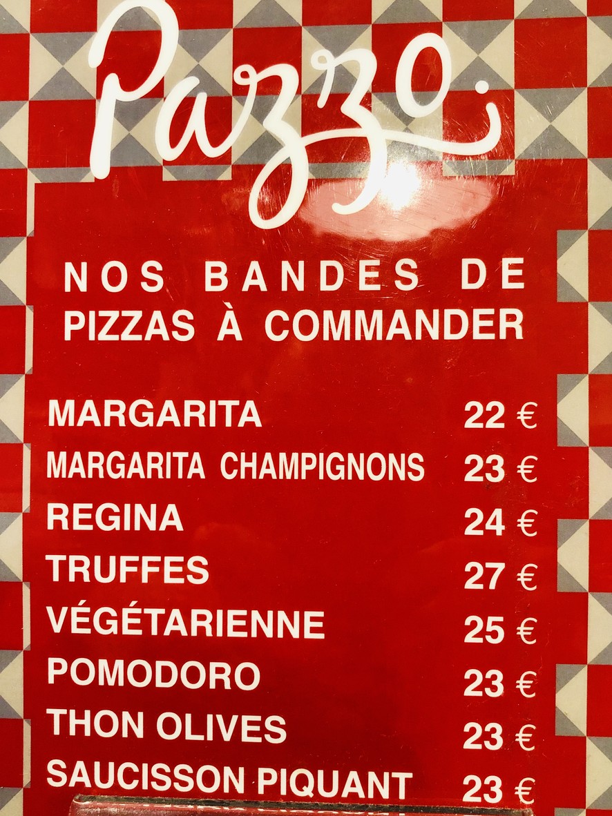 Pazzo menu 2