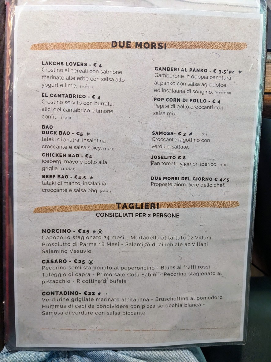 Dulcamara menu 2