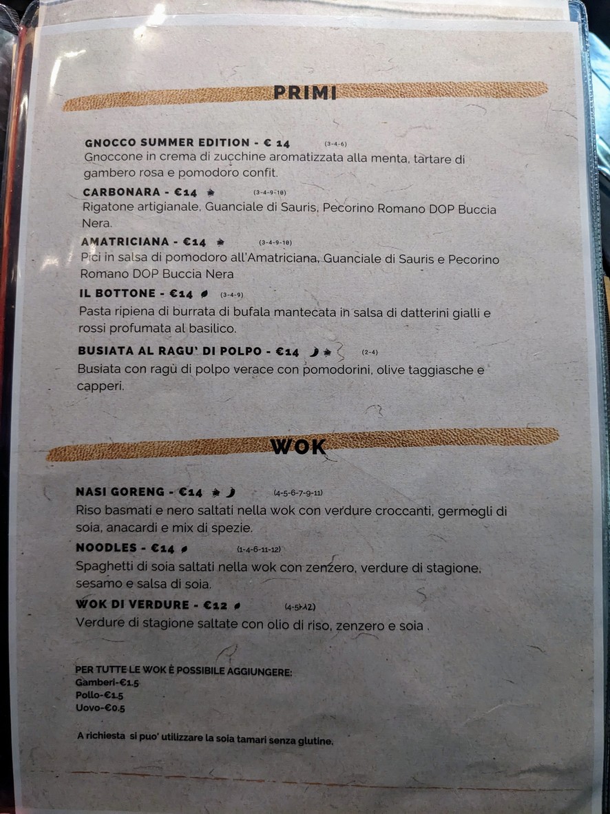 Dulcamara menu 3