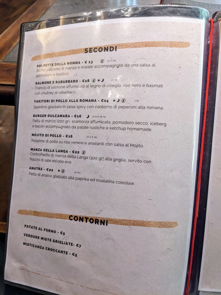 Dulcamara menu 4