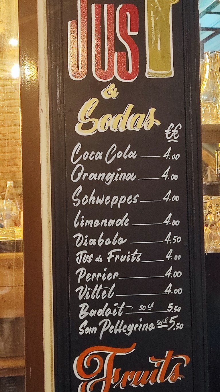 Le Lescot menu 3