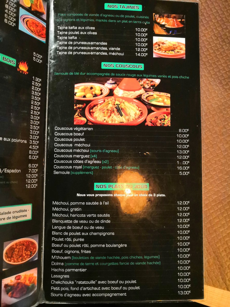 L'Olivier menu 2