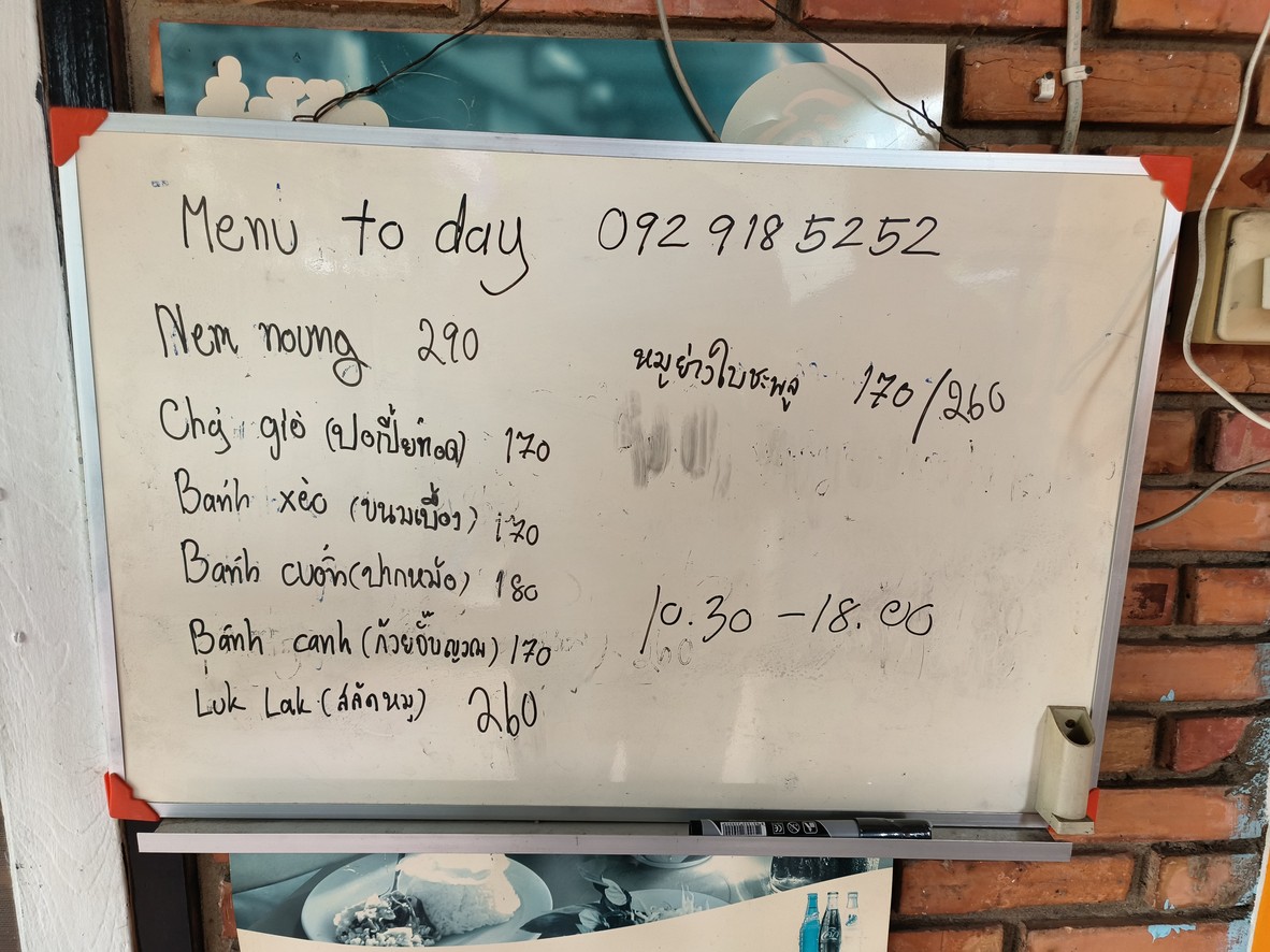 Nai Dam Vietnamese Food menu 2