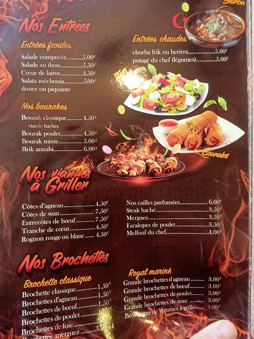 Ôfennec menu 1