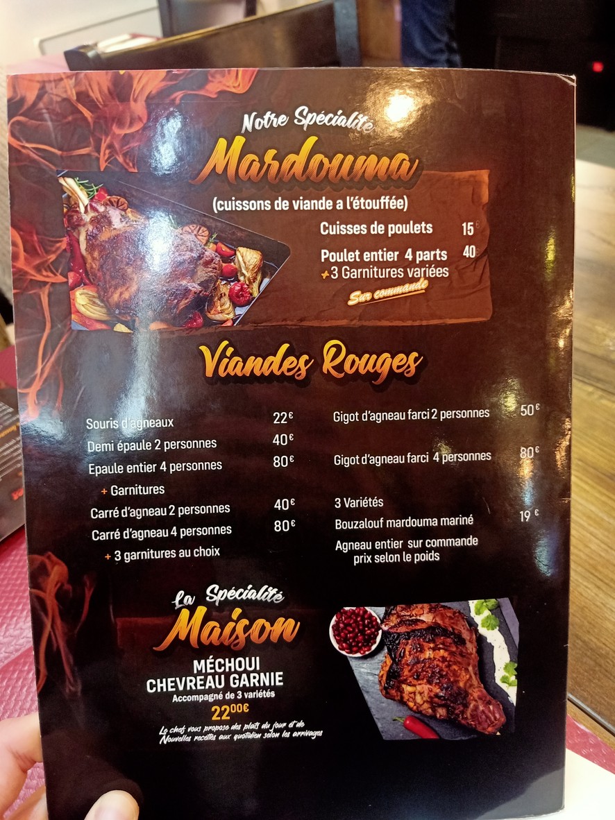 Ôfennec menu 2