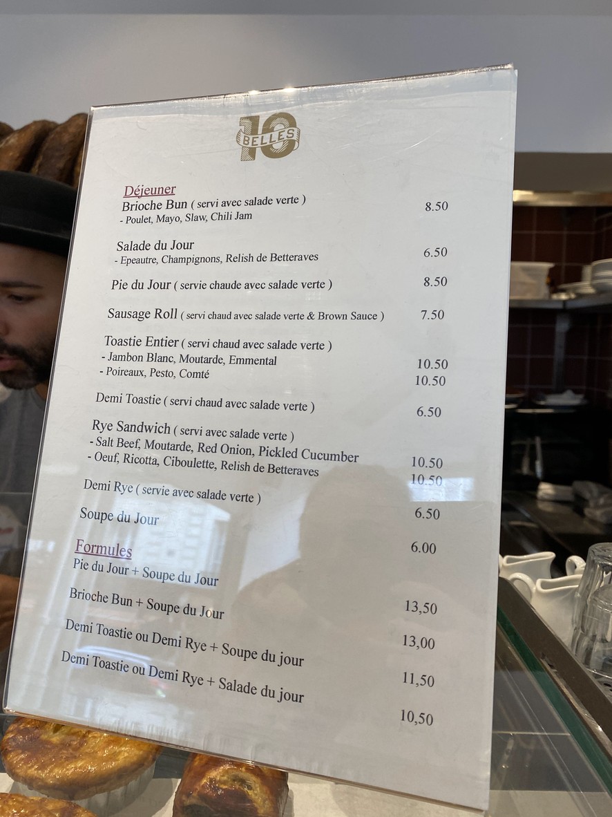 Ten Belles 6 | Coffee Shop | Pain au levain & torréfaction artisanale menu 1