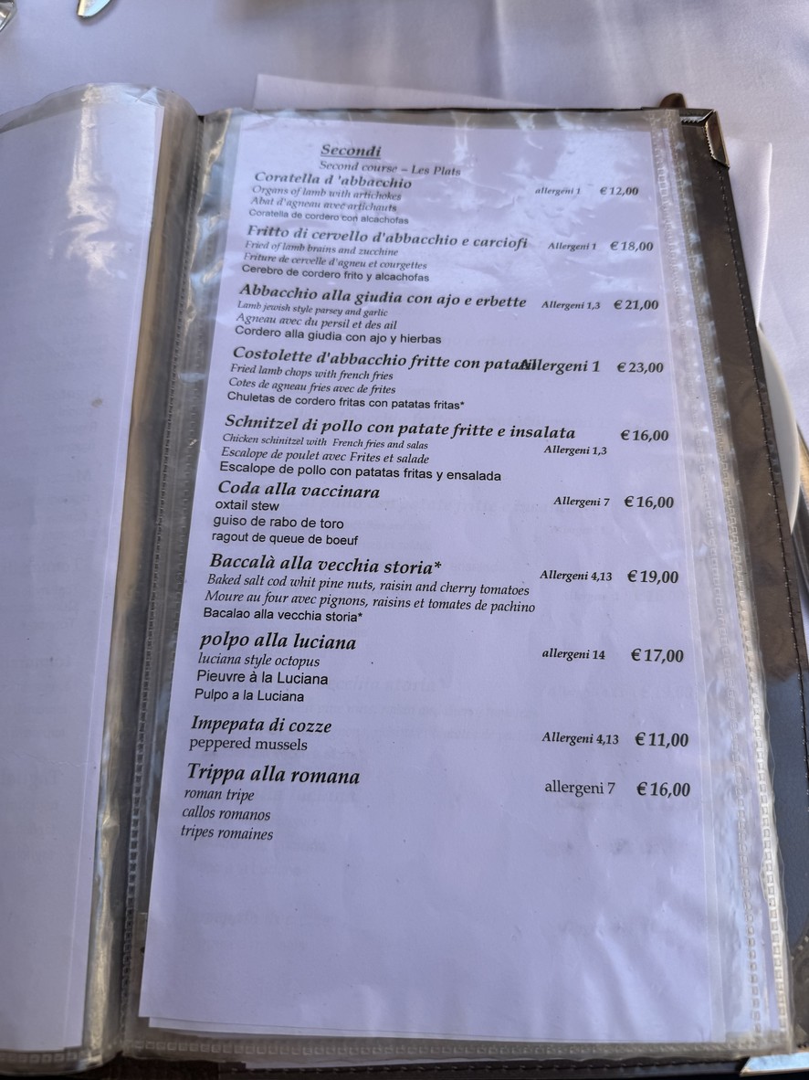 Taverna del Ghetto menu 3