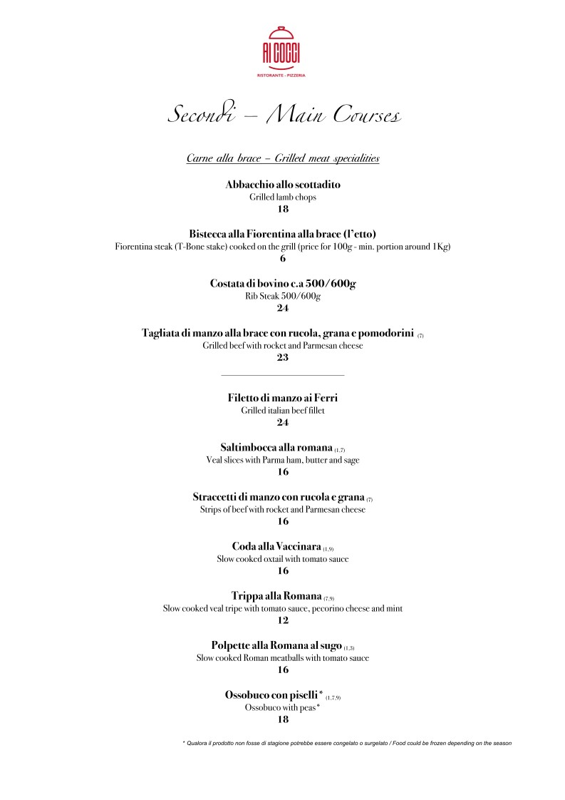 Ristorante Pizzeria Ai Cocci menu 6