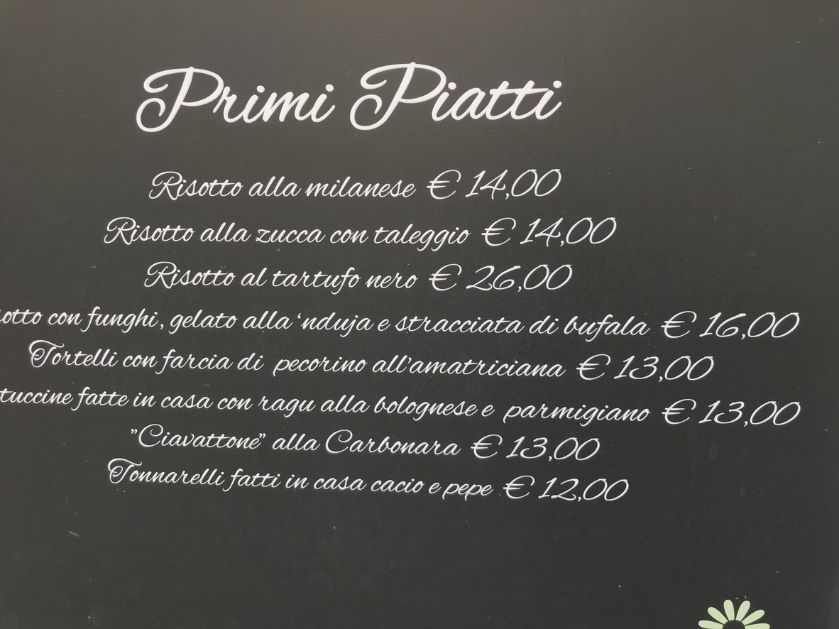 Ristorante Mamma Mia menu 2