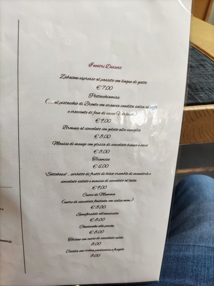 Ristorante Mamma Mia menu 5